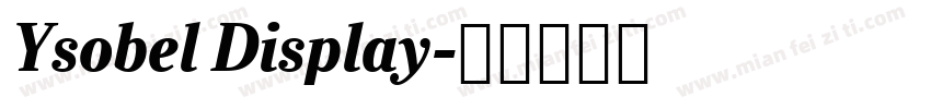 Ysobel Display字体转换